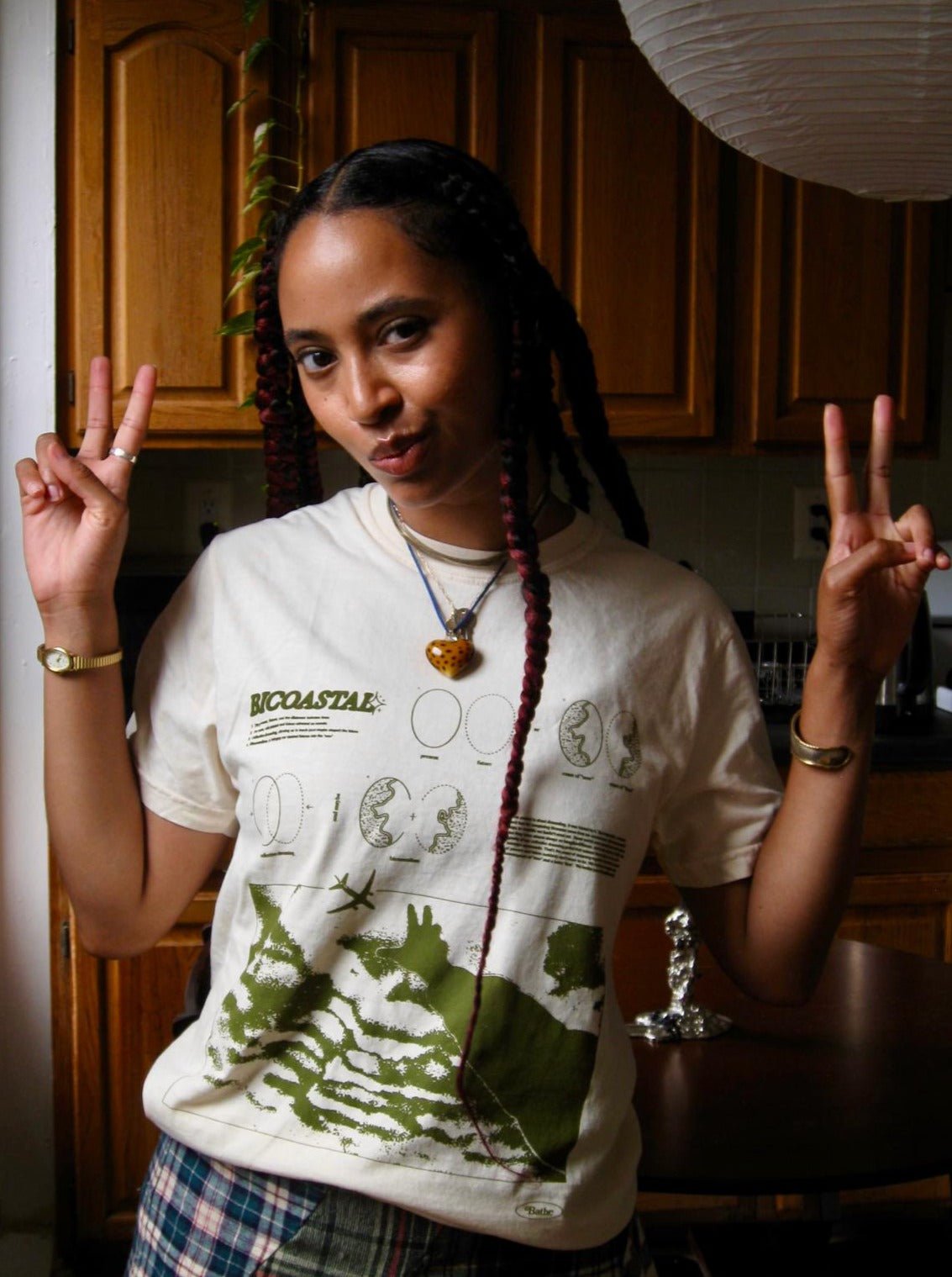 Bicoastal T (Tan / Green) - Bathe